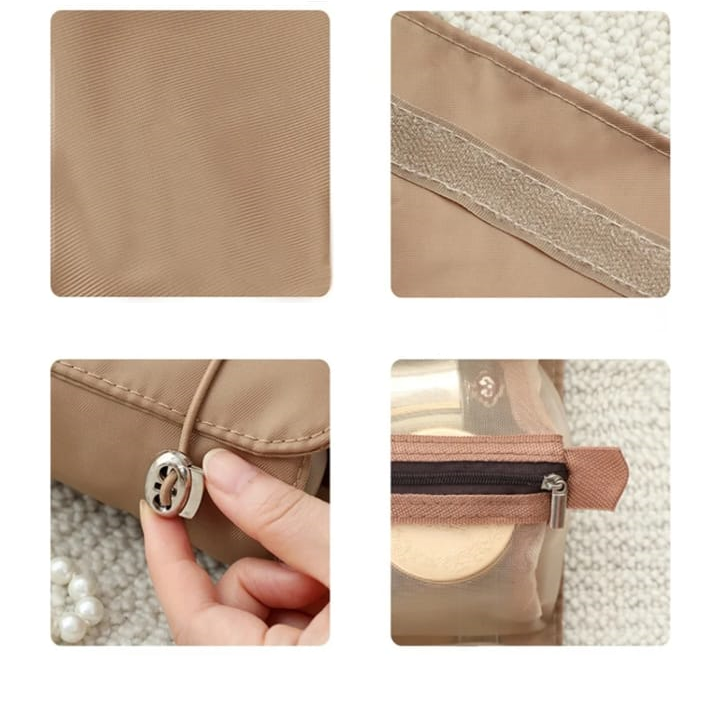 "Viaja, Maquíllate y Organízate – Con la Bolsa de Maquillaje 4 en 1"