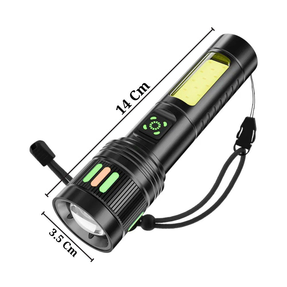 Linterna Táctica T6 Recargable por USB – Potencia y Durabilidad a tu Alcance