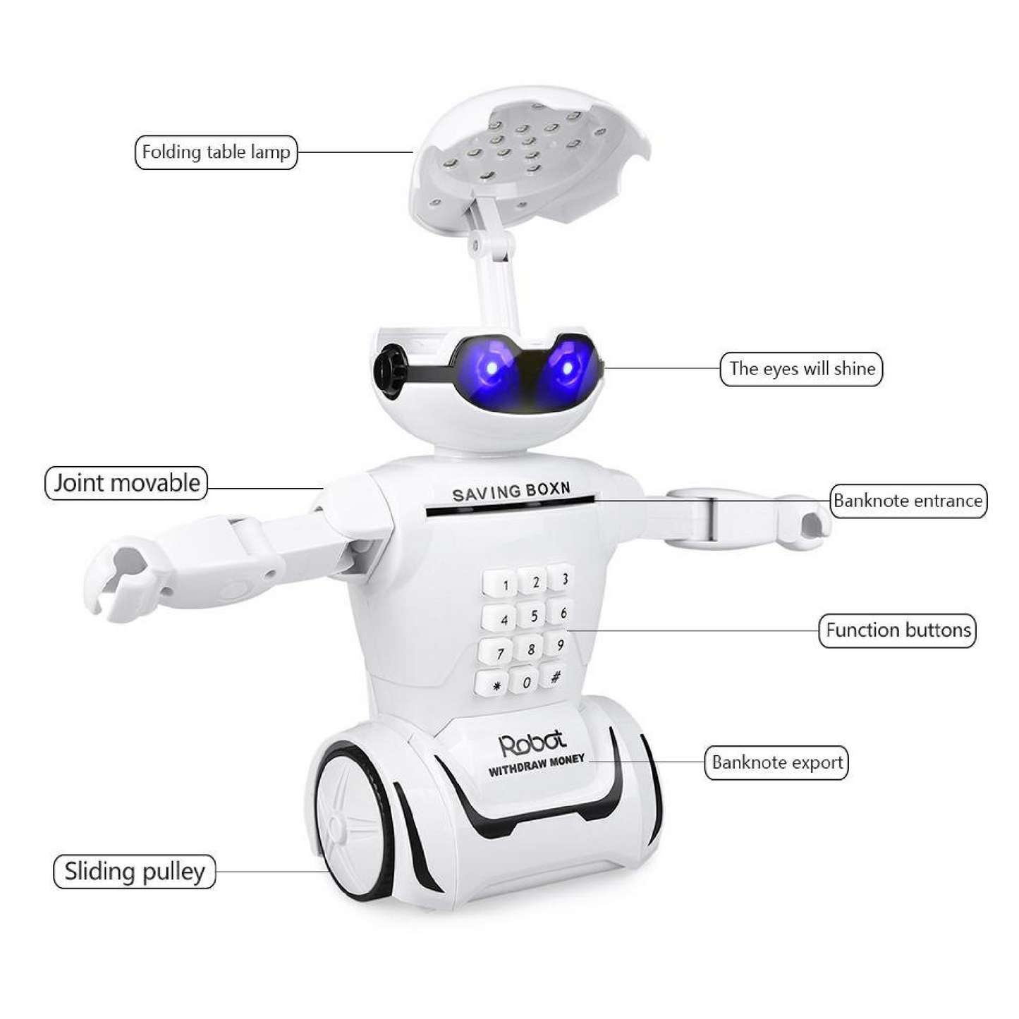 Protege tu Dinero con Estilo – Caja Fuerte Electrónica con Diseño Robot