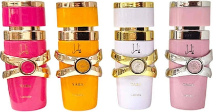 🔥 ¡Paga 3 y Llévate 4! Set Completo Lattafa Yara Eau de Parfum 30 ml x4 (Yara, Yara Tous, Yara Moi y Yara Candy)