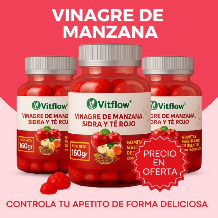 Gomitas de Vinagre de Manzana + Entrega Gratis + Solo pagas al recibir ¡Solo por hoy!